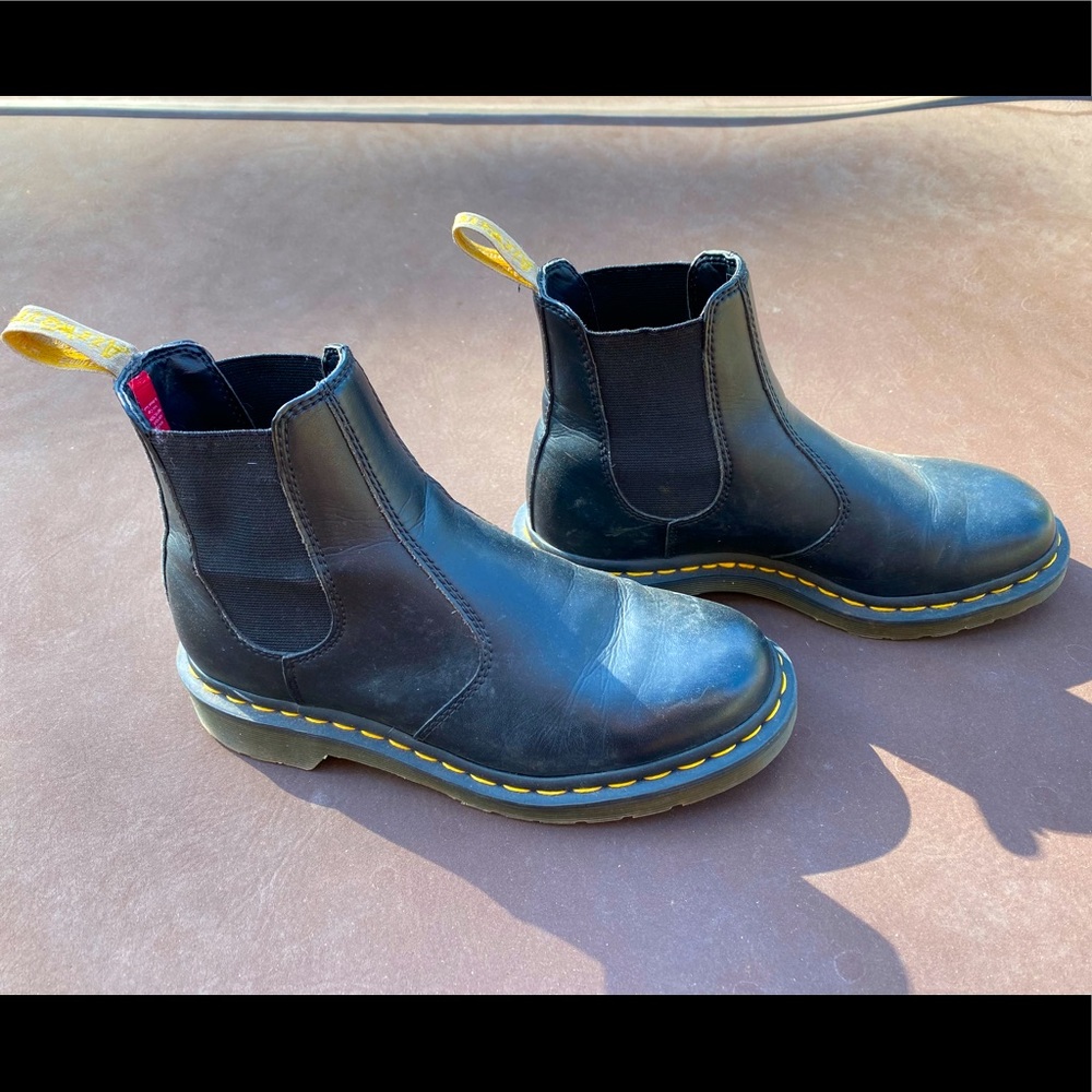 Doc Marten’s black leather Chelsea boot